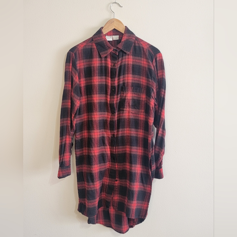 Passport 100% Cotton Red and Black Checkered Shirt